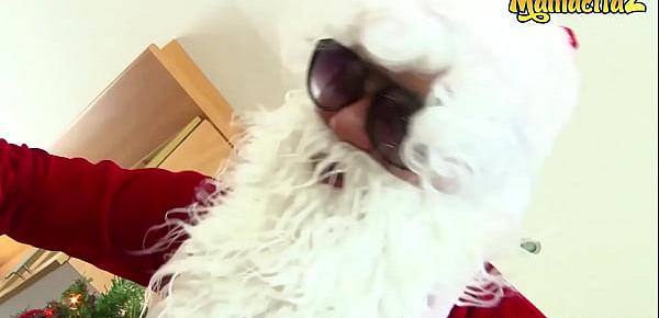 trendsMAMACITAZ - Ana Mesa Pedro Nel - Christmas Eve With Santa And A Horny Sexy Latina